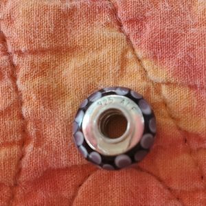 Purple 925 glass  Pandora bead